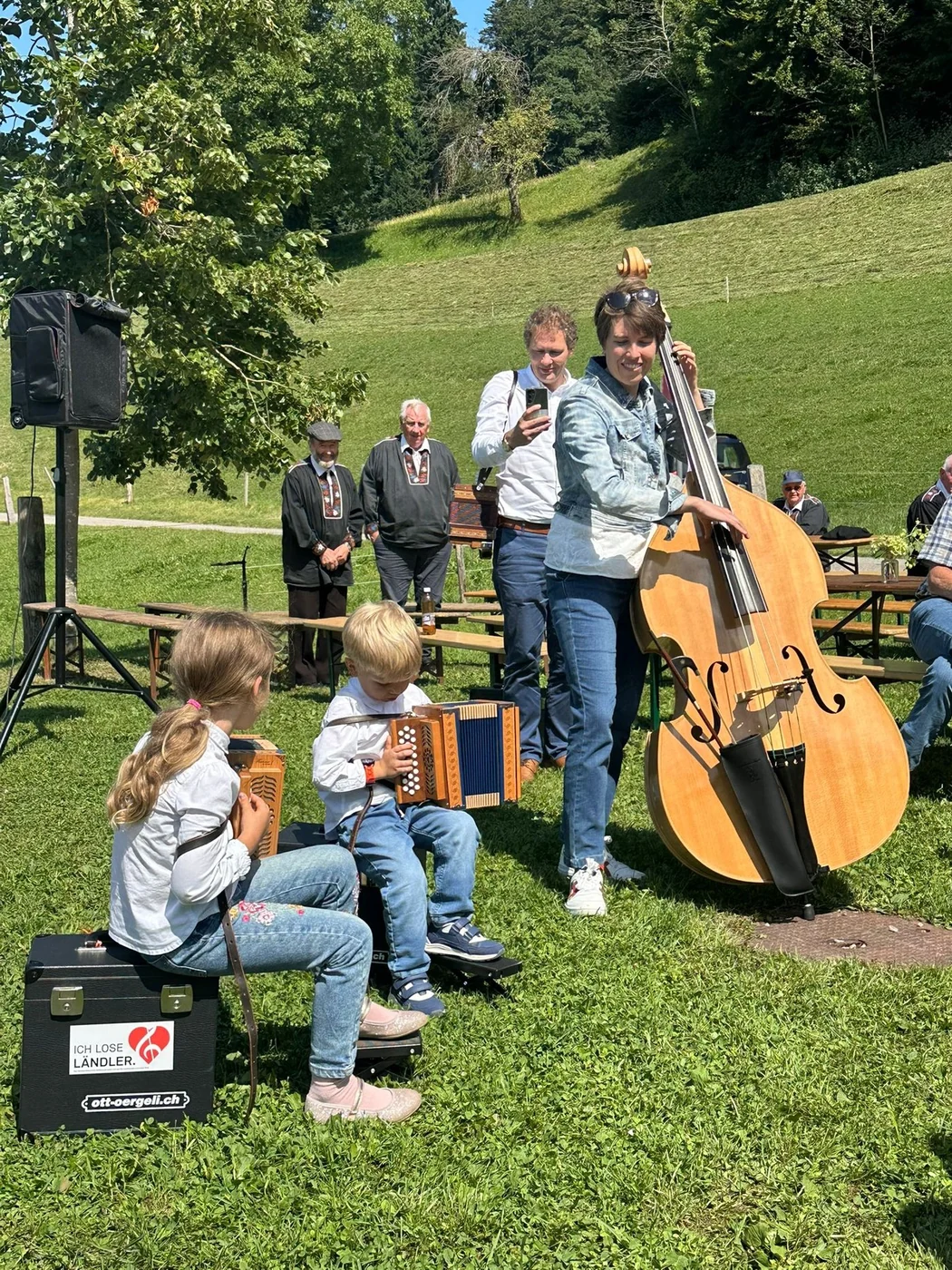 Auftritt auf der Wiese
